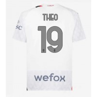 Camiseta AC Milan Theo Hernandez #19 Visitante Equipación 2023-24 manga corta